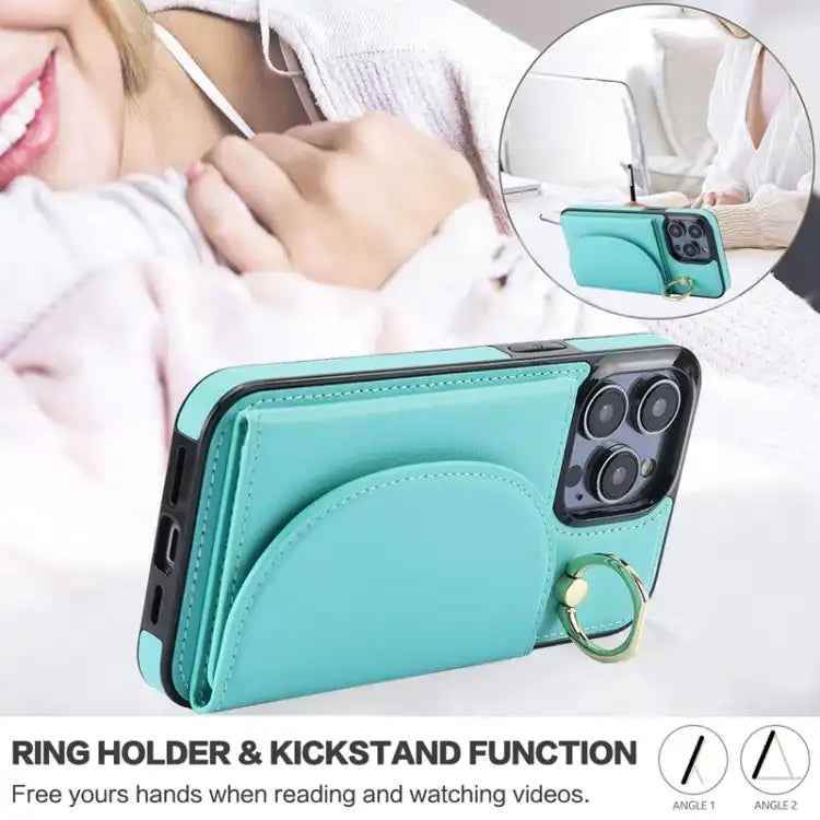 Ring Holder Card Bag Skin Feel Phone Case