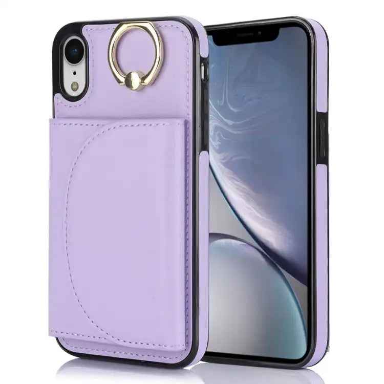 Ring Holder Card Bag Skin Feel Phone Case