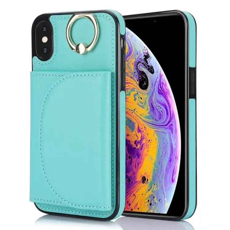 Ring Holder Card Bag Skin Feel Phone Case
