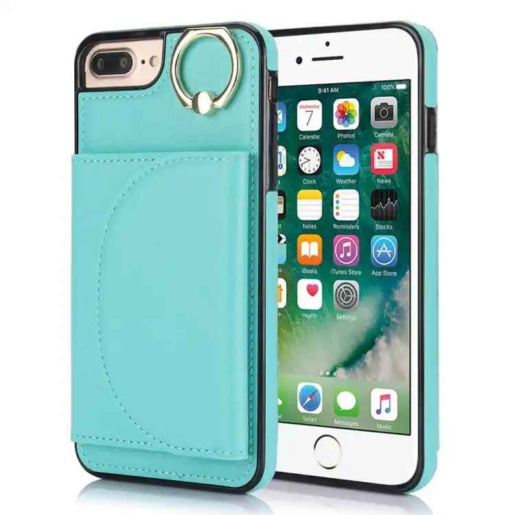 Ring Holder Card Bag Skin Feel Phone Case