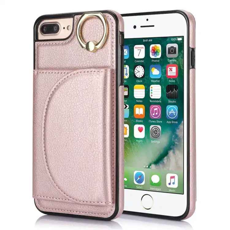 Ring Holder Card Bag Skin Feel Phone Case
