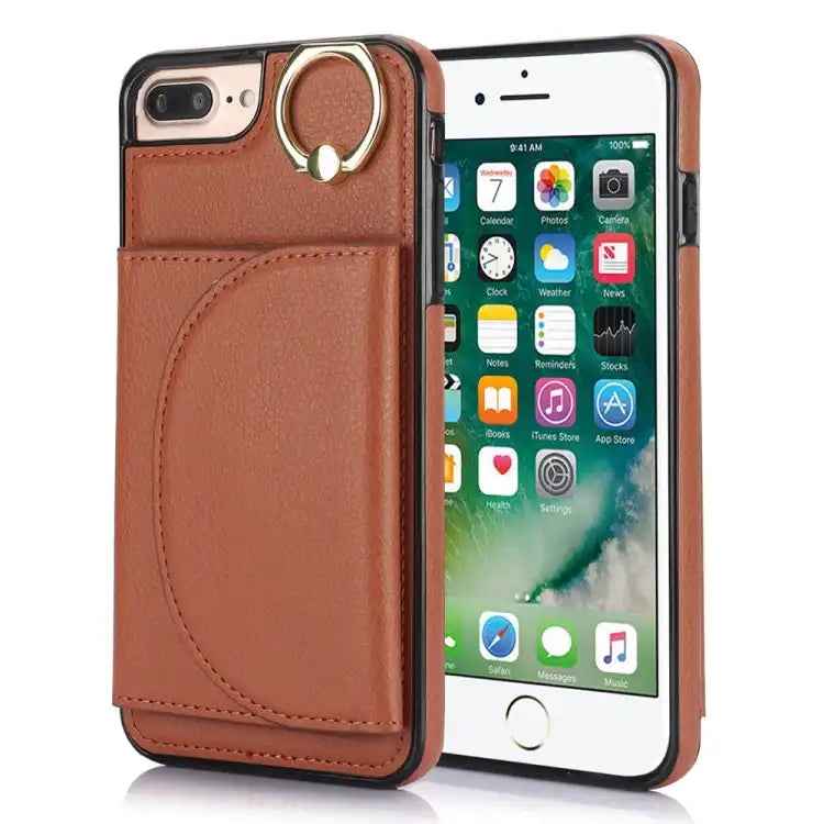 Ring Holder Card Bag Skin Feel Phone Case