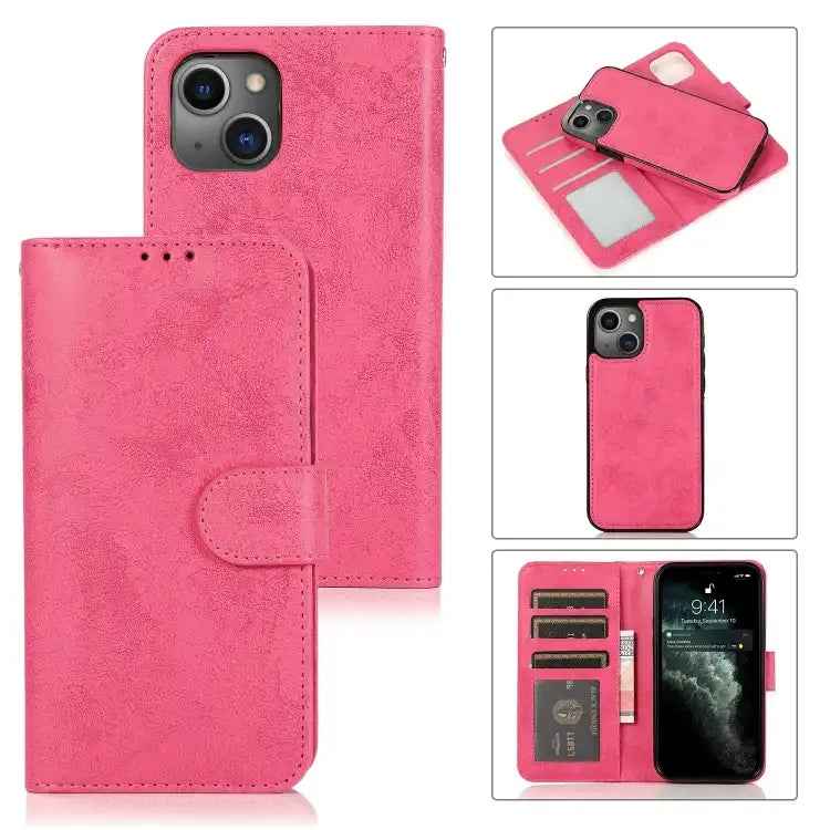 2 in 1 Detachable Phone Leather Case