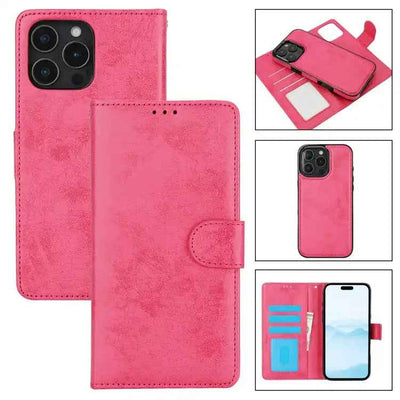 2 in 1 Detachable Phone Leather Case
