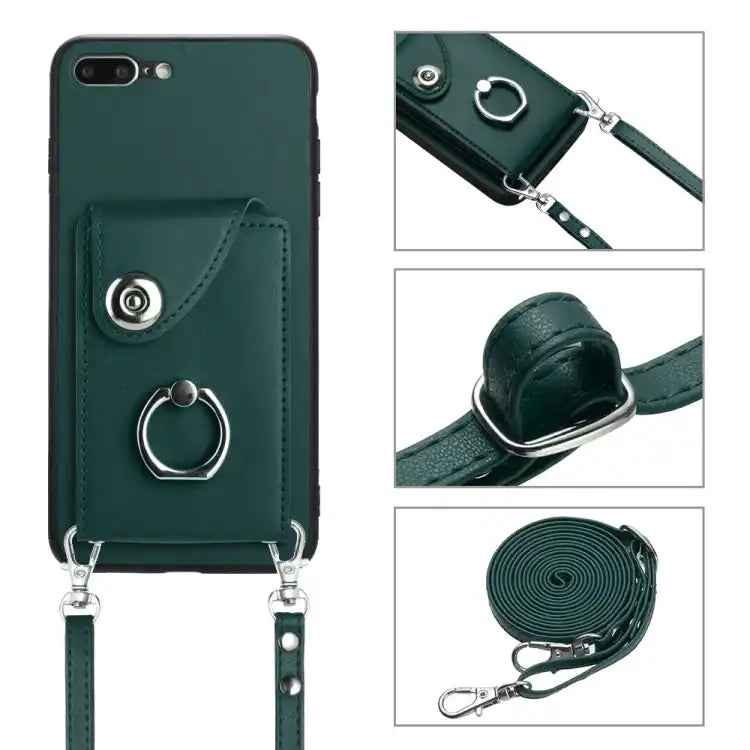 Organ Card Bag Ring Holder Phone Case with Long Lanyard