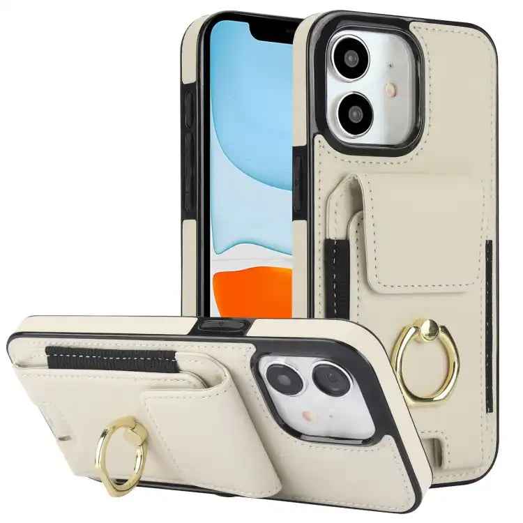 Elastic Card Bag Ring Holder Phone Case