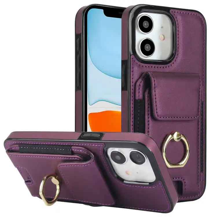 Elastic Card Bag Ring Holder Phone Case