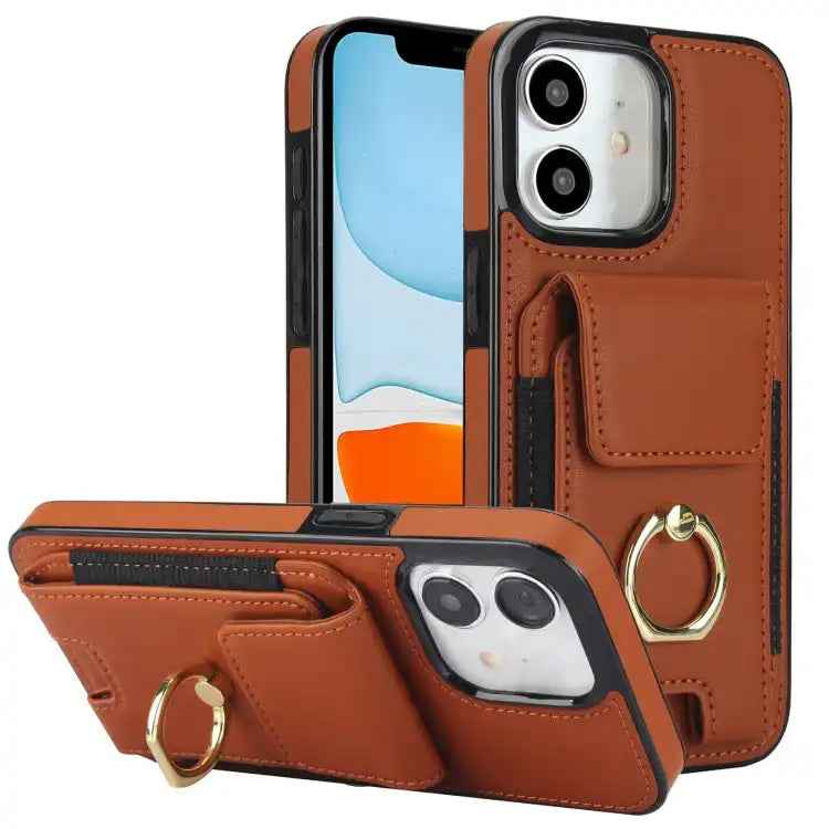 Elastic Card Bag Ring Holder Phone Case