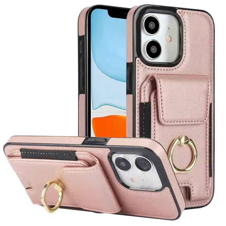 Elastic Card Bag Ring Holder Phone Case