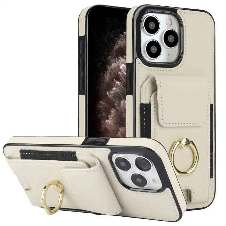 Elastic Card Bag Ring Holder Phone Case