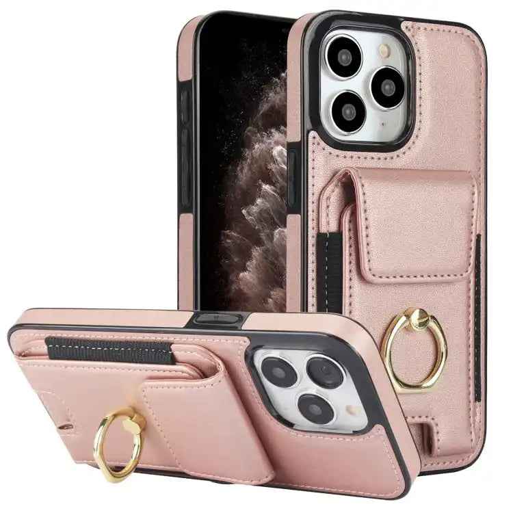 Elastic Card Bag Ring Holder Phone Case