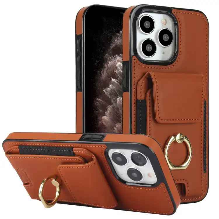 Elastic Card Bag Ring Holder Phone Case