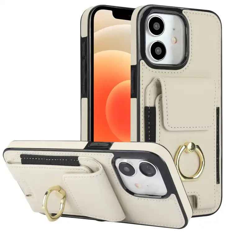 Elastic Card Bag Ring Holder Phone Case