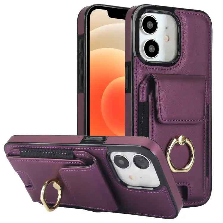 Elastic Card Bag Ring Holder Phone Case