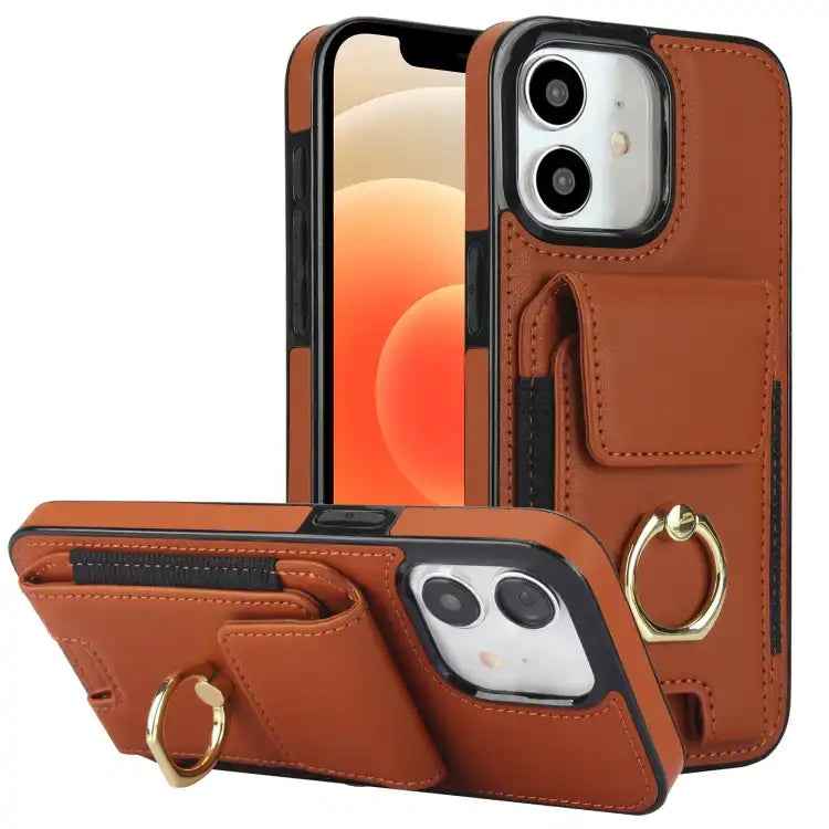 Elastic Card Bag Ring Holder Phone Case