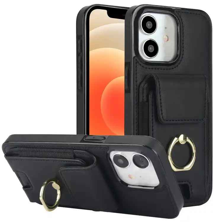Elastic Card Bag Ring Holder Phone Case