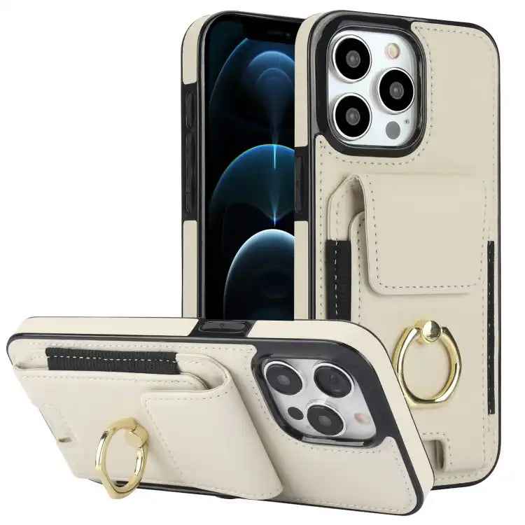 Elastic Card Bag Ring Holder Phone Case
