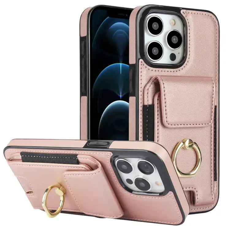 Elastic Card Bag Ring Holder Phone Case
