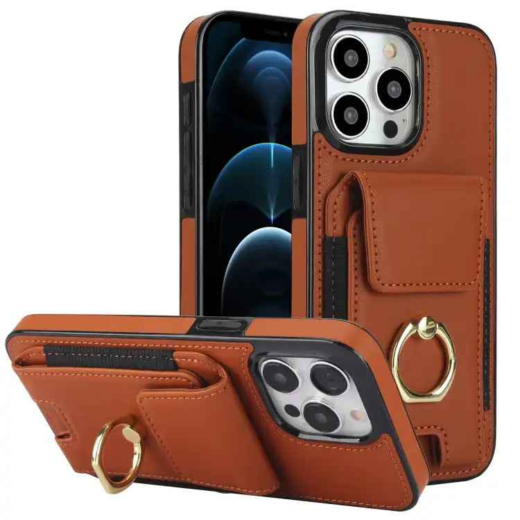 Elastic Card Bag Ring Holder Phone Case