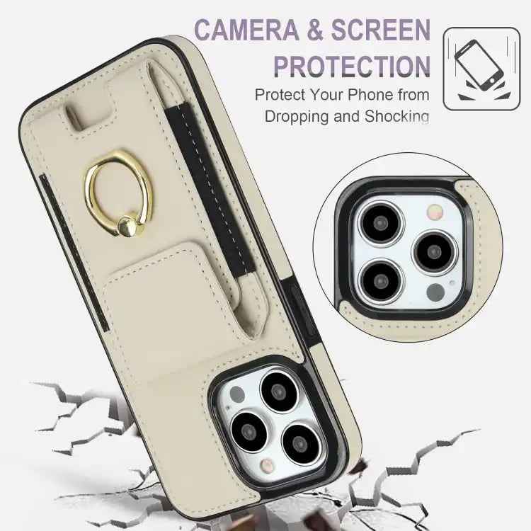 Elastic Card Bag Ring Holder Phone Case