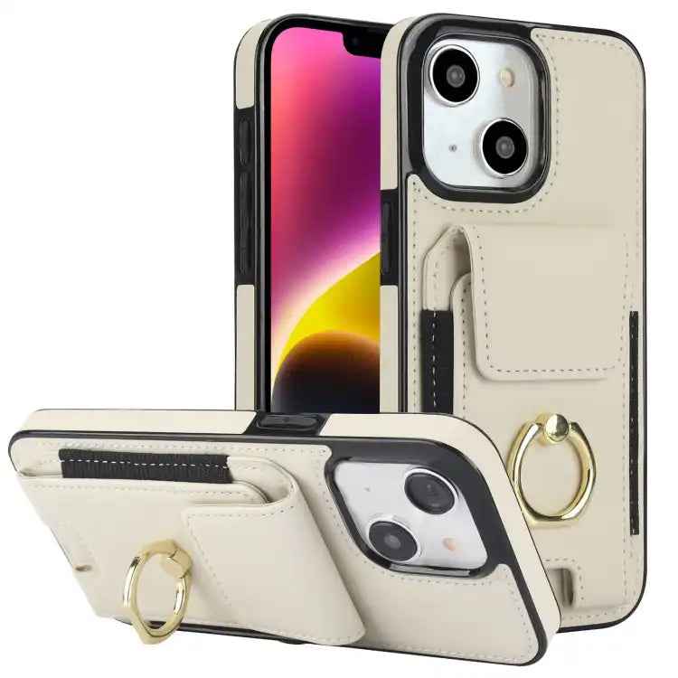 Elastic Card Bag Ring Holder Phone Case