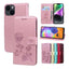 Rose Embossed Flip PU Leather Phone Case