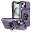 TPU+PC Shockproof Card Phone Case with Metal Ring Holder