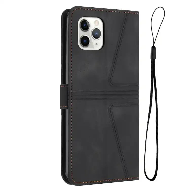 Triangle Solid Color Leather Phone Case