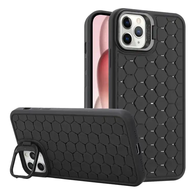 Honeycomb Radiating Lens Holder TPU Phone Case