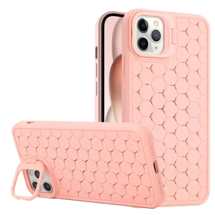 Honeycomb Radiating Lens Holder TPU Phone Case