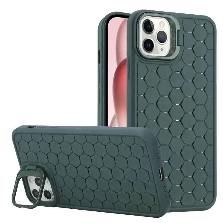 Honeycomb Radiating Lens Holder TPU Phone Case