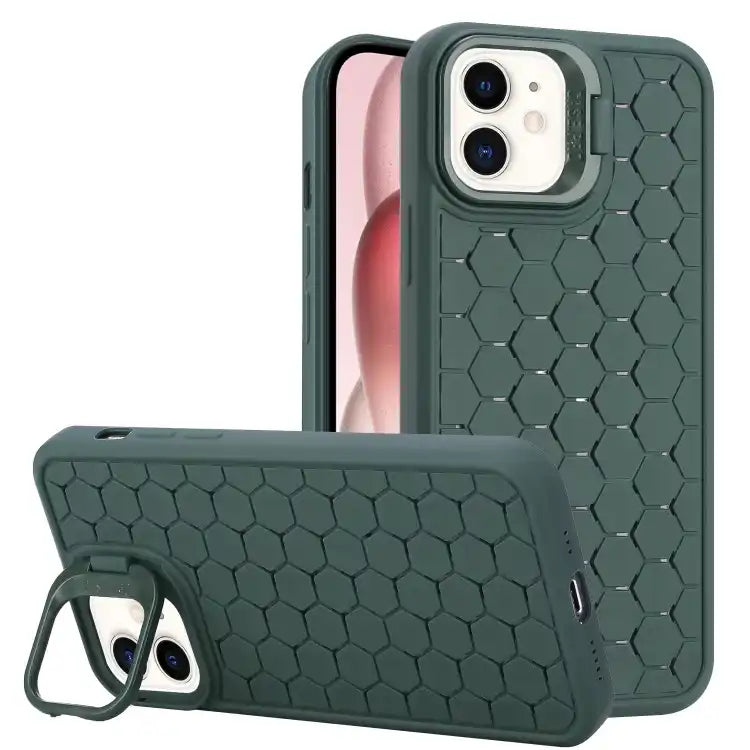 Honeycomb Radiating Lens Holder TPU Phone Case