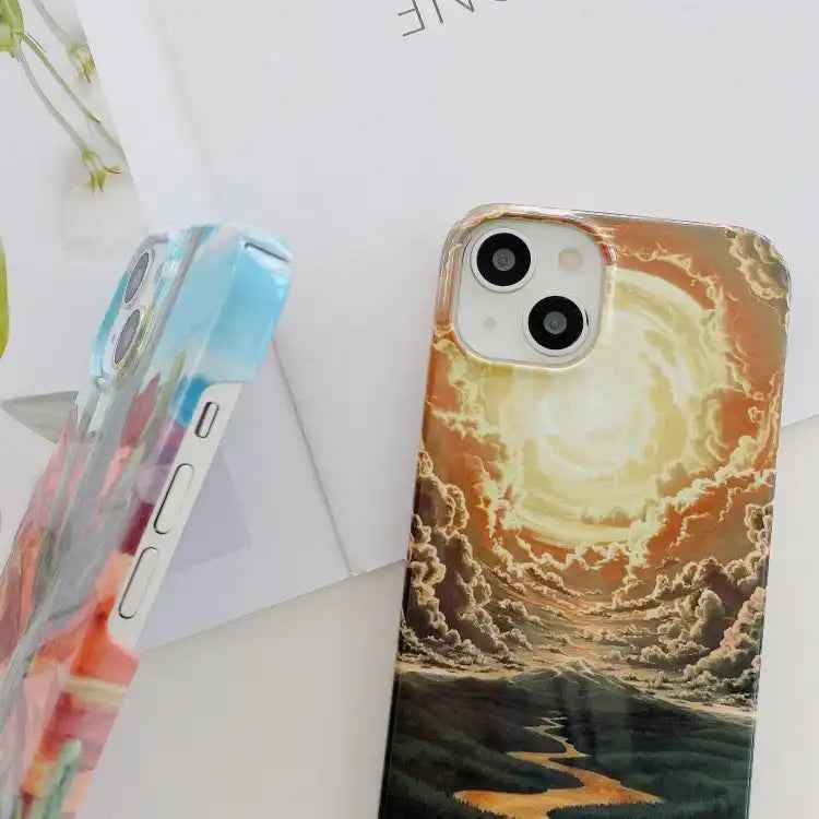 Varnishing Water Stick PC Phone Case