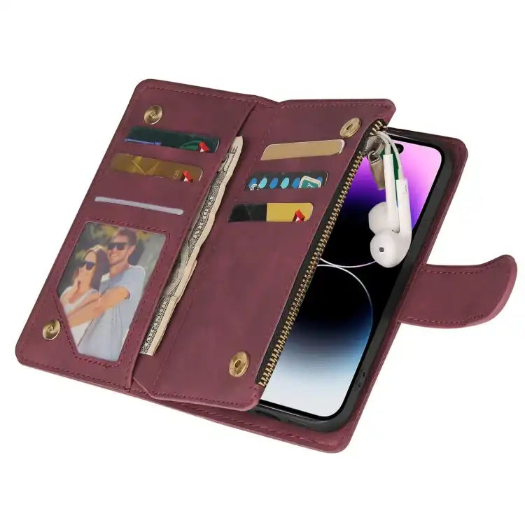 Multifunctional Multi-Card Wallet Phone Leather Case
