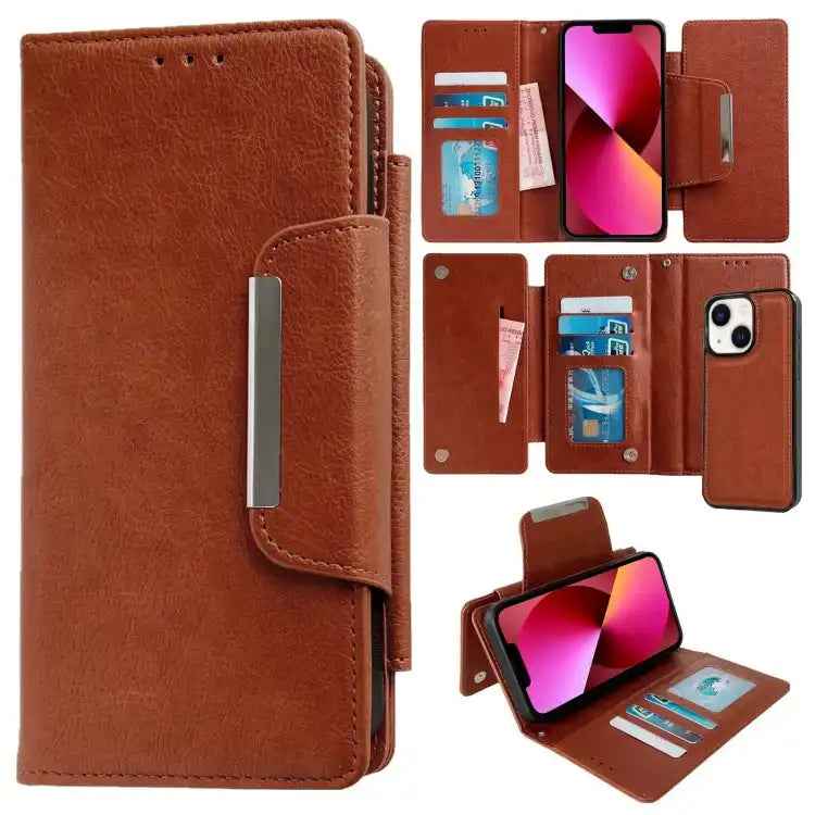 Multifunctional 7-Cards Wallet Leather Phone Case