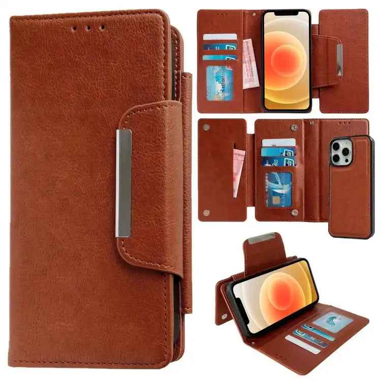 Multifunctional 7-Cards Wallet Leather Phone Case