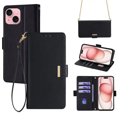Crossbody Chain Leather Phone Case