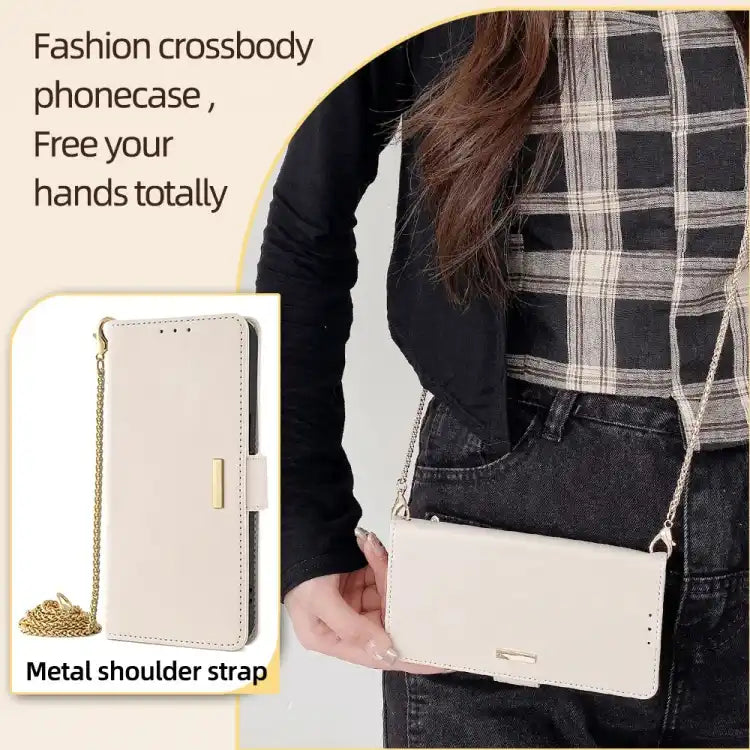 Crossbody Chain Leather Phone Case