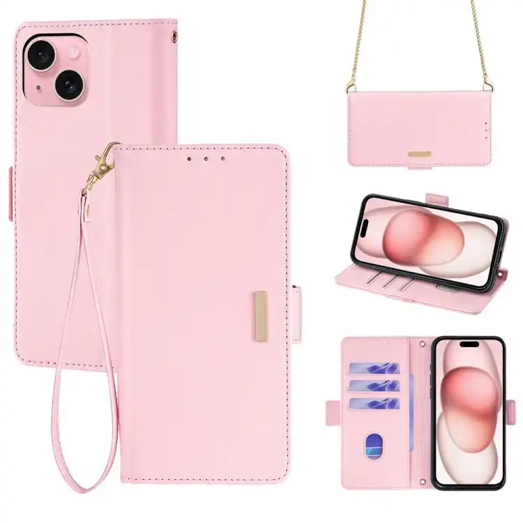 Crossbody Chain Leather Phone Case