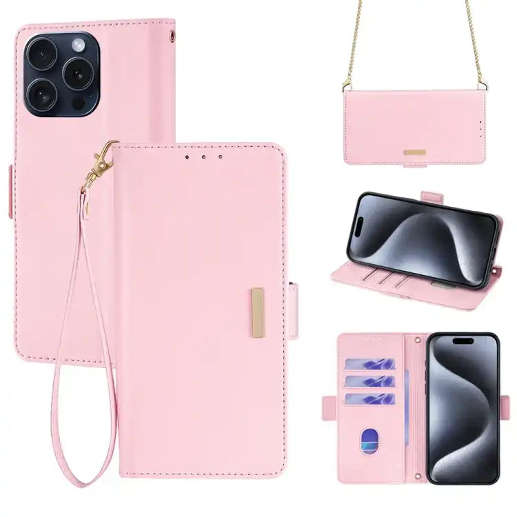 Crossbody Chain Leather Phone Case