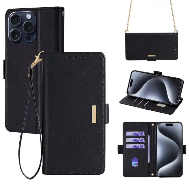 Crossbody Chain Leather Phone Case