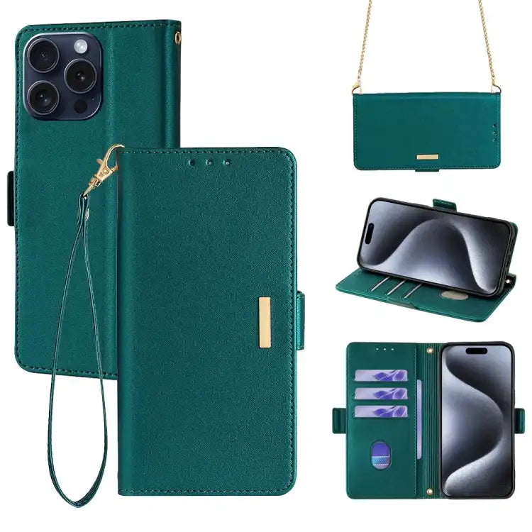 Crossbody Chain Leather Phone Case