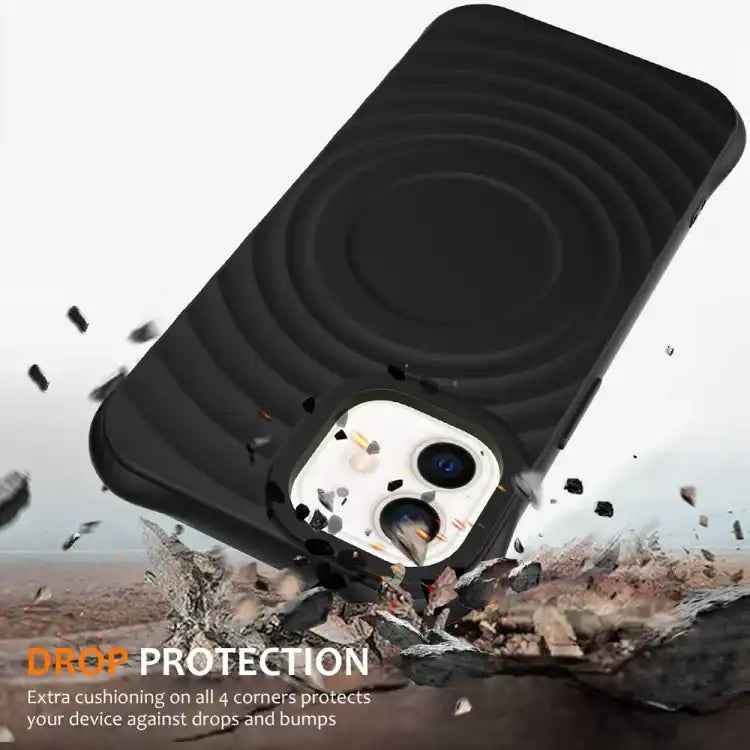 Wave Texture MagSafe Magnetic Liquid Silicone Phone Case