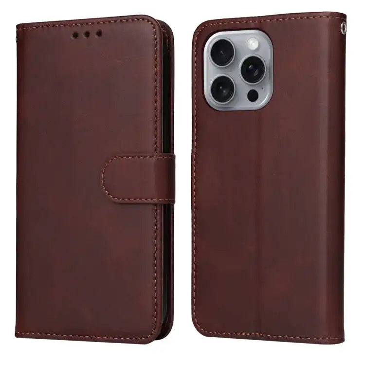 Classic Calf Texture Flip Leather Phone Case