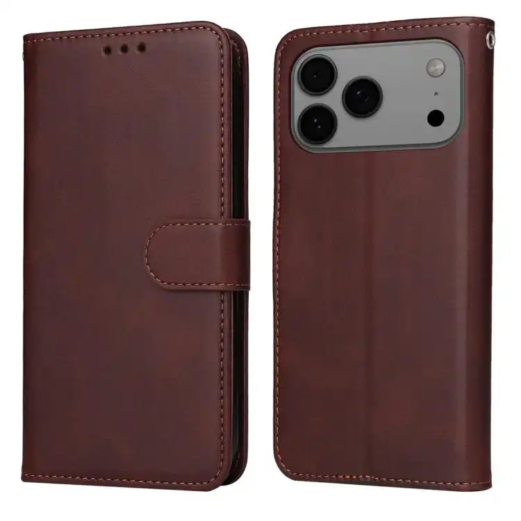 Classic Calf Texture Flip Leather Phone Case