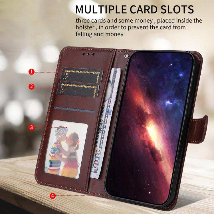 Classic Calf Texture Flip Leather Phone Case