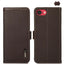 KHAZNEH Side-Magnetic Litchi Genuine Leather RFID Case