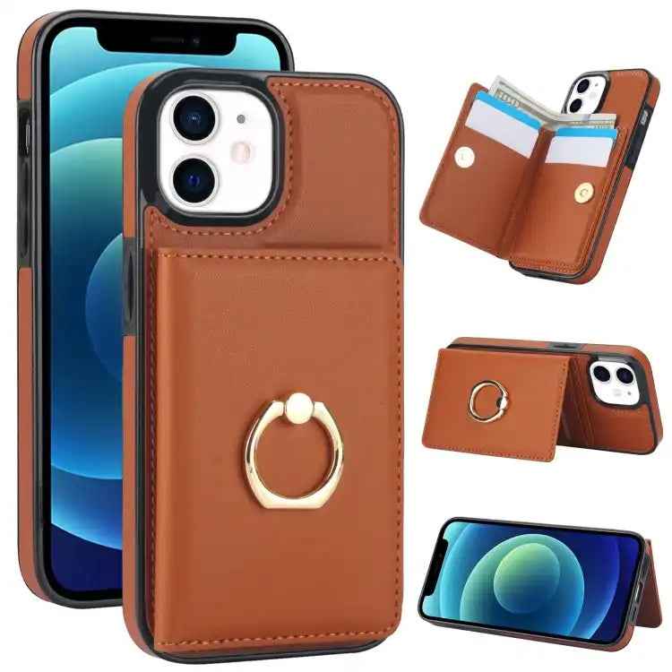 RFID Anti-theft Card Ring Holder Phone Case