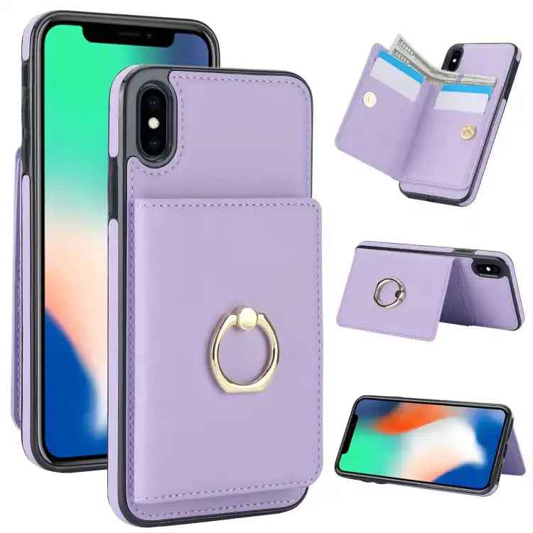 RFID Anti-theft Card Ring Holder Phone Case