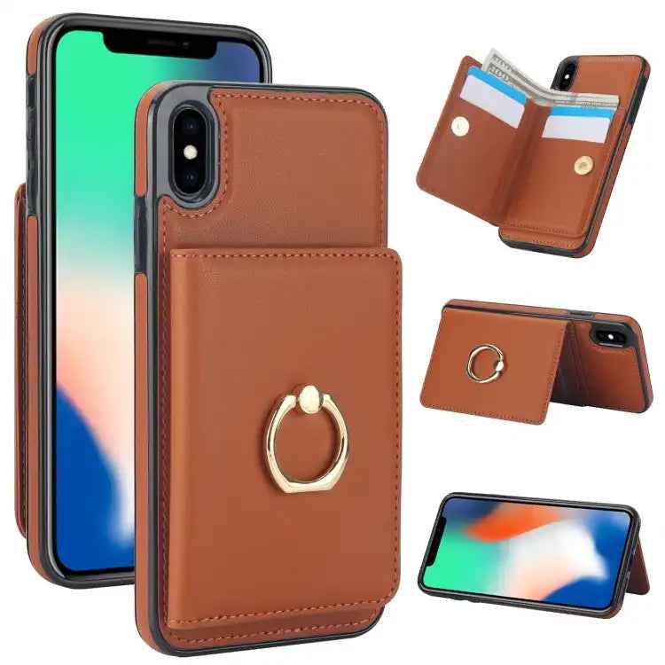 RFID Anti-theft Card Ring Holder Phone Case